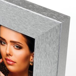 ZEP Cornice di legno Glam argento 10x15 cm