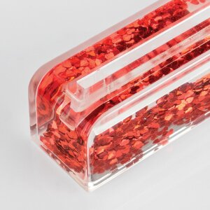 ZEP Portafoto glitterato Wynn Hearts rosso 10x15 cm