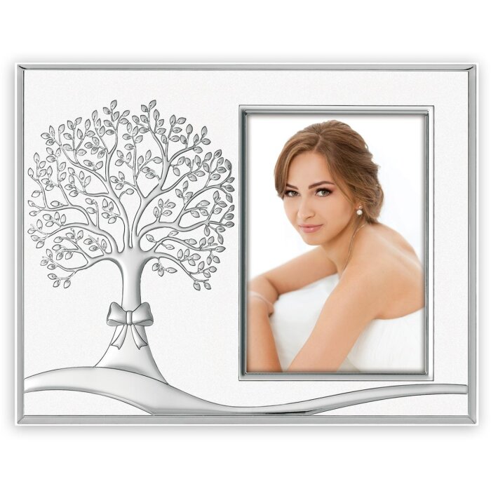 ZEP Cornice per bambini in metallo Numana 10x15 cm argento lucido