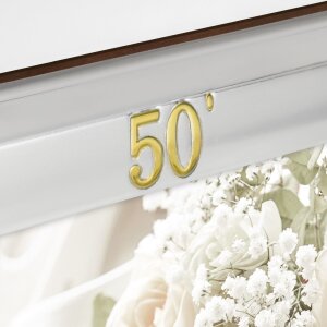 ZEP Cornice per ritratto in metallo Noto 15x20 cm argento lucido 50 anni