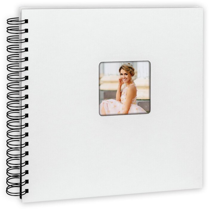 Album a spirale ZEP Bianco nebbioso 25x25 cm 50 pagine nere