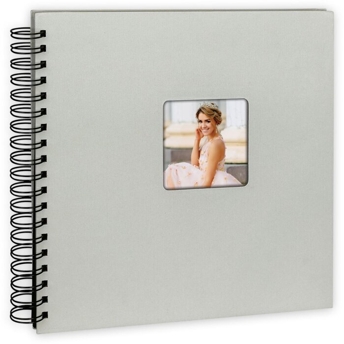 Album a spirale ZEP Grigio nebbioso 25x25 cm 50 pagine nere