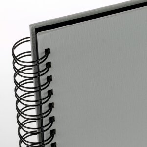 Album a spirale ZEP Grigio nebbioso 25x25 cm 50 pagine nere
