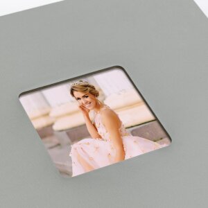 Album a spirale ZEP Grigio nebbioso 25x25 cm 50 pagine nere