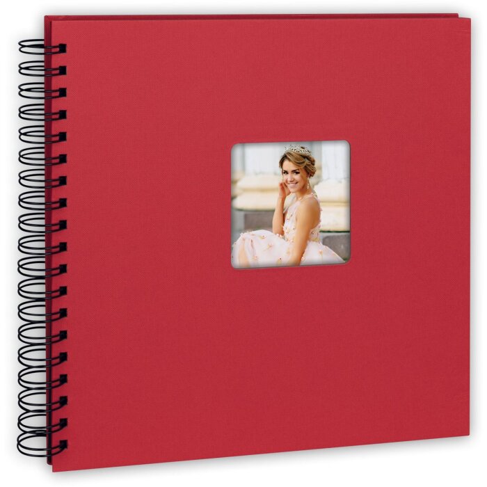 Album a spirale ZEP Rosso nebbioso 25x25 cm 50 pagine nere