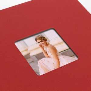 Album a spirale ZEP Rosso nebbioso 25x25 cm 50 pagine nere