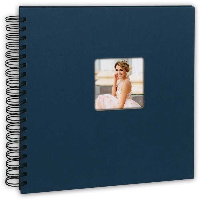 Album a spirale ZEP Blu nebbioso 25x25 cm 50 pagine nere