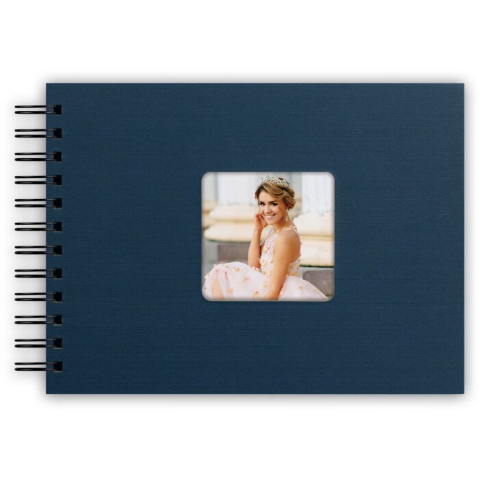 Album a spirale ZEP blu nebbioso 21x16 cm 50 pagine nere