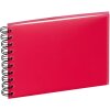 Album a spirale Panodia Rosso confetto 13x19,5 cm 30 pagine color crema