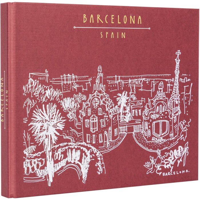 Panodia Album a spirale Excapade Barcelone 27,5x23,2 cm 60 pagine bianche
