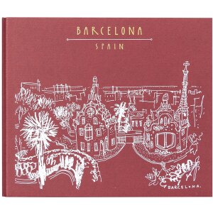 Panodia Album a spirale Excapade Barcelone 27,5x23,2 cm 60 pagine bianche