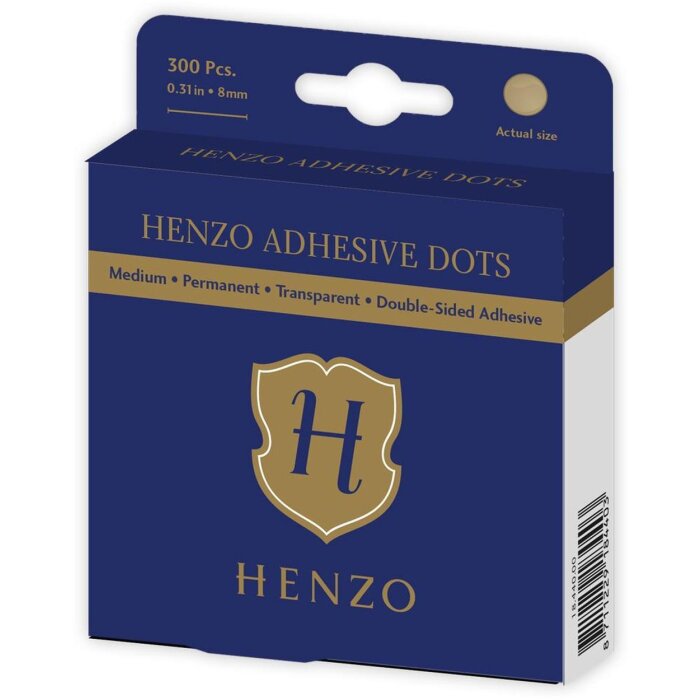 Henzo punti adesivi 8 mm adesivo permanente 300 pezzi