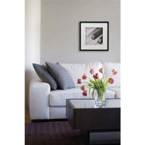 Telaio in legno Henzo Piano 40x40 cm nero con passe-partout 30x30 cm