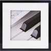 Telaio in legno Henzo Piano 40x40 cm nero con passe-partout 30x30 cm