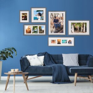 Henzo Cornice in legno Driftwood 50x50 cm blu