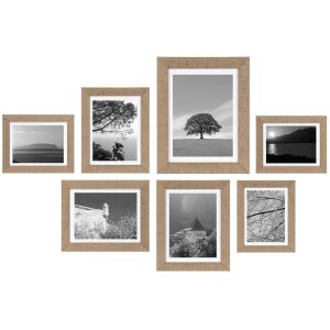 Henzo Set di cornici da parete Driftwood beige 7 cornici...