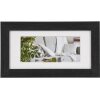 Henzo Cornice moderna 10x20 cm nera con passe-partout 7x15 cm