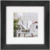Henzo Cornice moderna 15x15 cm nera con passepartout 10x10 cm