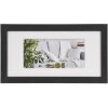 Henzo Cornice moderna nera 15x30 cm con Passepartout 10x20 cm