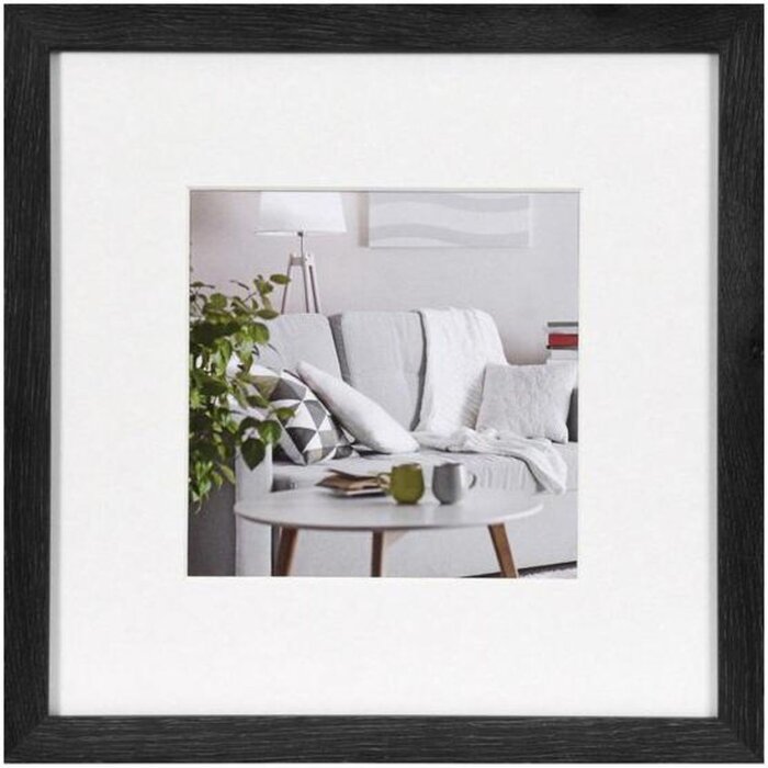Henzo Cornice moderna 30x30 cm nero