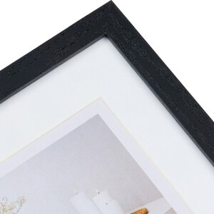 Galleria fotografica moderna 20x60 cm nero 3 foto 10x15 cm