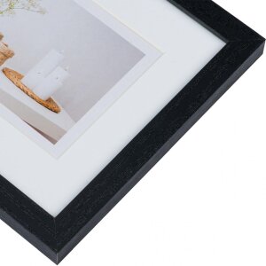 Galleria fotografica moderna 20x60 cm nero 3 foto 10x15 cm