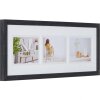 Galleria fotografica moderna 20x60 cm nero 3 foto 10x15 cm