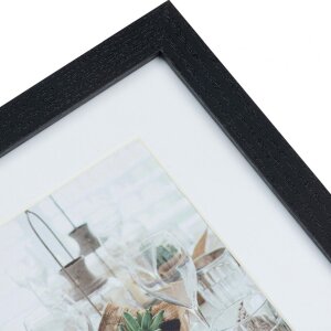 Galleria fotografica moderna 23x50 cm nero 3 foto 13x18 cm