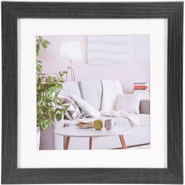 Cornice Henzo moderna 50x50 cm nero