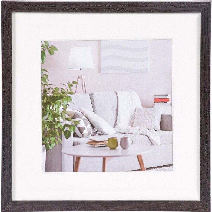 Henzo Cornice moderna 60x60 cm marrone scuro