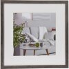 Cornice Henzo moderna 60x60 cm grigio scuro