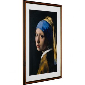 Cornice in legno Henzo Verona 40x60 cm marrone scuro con passe-partout 30x45 cm