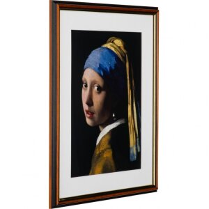 Cornice in legno Henzo Verona 50x60 cm marrone scuro con Passepartout 40x50 cm