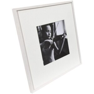 Cornice in legno Viola 40x40 cm bianco