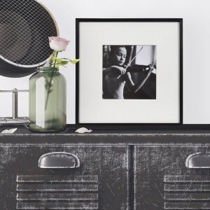Cornice in legno Viola 50x50 cm nero