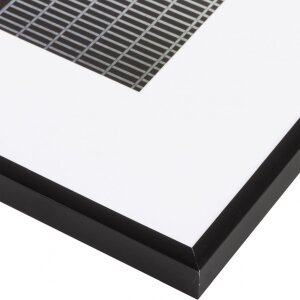 Henzo Telaio in alluminio Manhattan nero 40x40 cm con Passepartout 30x30 cm