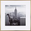 Cornice Henzo in alluminio Manhattan oro 40x40 cm con passepartout 30x30 cm