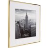 Cornice Henzo in alluminio Manhattan oro 40x40 cm con passepartout 30x30 cm