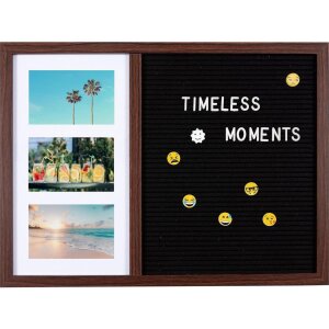 Henzo Letterboard 37,5x52,5 cm Marrone scuro Lettere in...