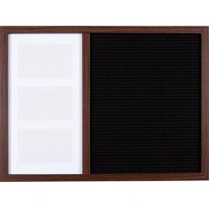 Henzo Letterboard 37,5x52,5 cm Marrone scuro Lettere in legno di alta qualità Emojis