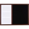 Henzo Letterboard 37,5x52,5 cm Marrone scuro Lettere in legno di alta qualità Emojis