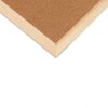 Bacheca Henzo 30x49cm cornice in legno superficie in sughero montaggio a parete ufficio casa scuola