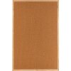 Bacheca Henzo in sughero naturale con cornice in legno 60x90 cm per ufficio cucina aula