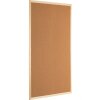 Bacheca Henzo in sughero naturale con cornice in legno 60x90 cm per ufficio cucina aula