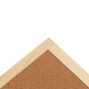 Bacheca Henzo in sughero naturale con cornice in legno 60x90 cm per ufficio cucina aula