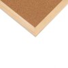 Bacheca Henzo in sughero naturale con cornice in legno 60x90 cm per ufficio cucina aula