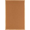 Bacheca Henzo in sughero naturale con cornice in legno 60x90 cm per ufficio cucina aula