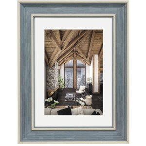Cornice di plastica Hama Rustic grey-blue 13x18 cm con...