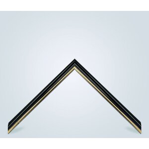 Walther Cornice in legno Murcia nero Vetro Antireflex 13x13 cm