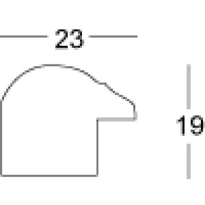 Walther Cornice in legno Murcia nero Vetro antiriflesso 25x35 cm